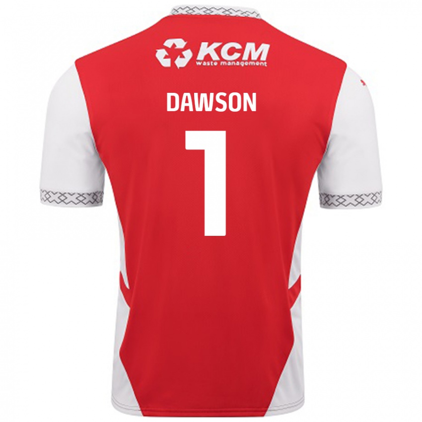 Dětské Cameron Dawson #1 Červená Bílá Domů Hráčské Dresy 2024/25 Dres