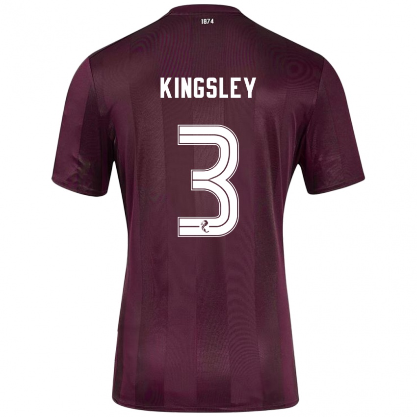 Dětské Stephen Kingsley #3 Burgundské Domů Hráčské Dresy 2024/25 Dres