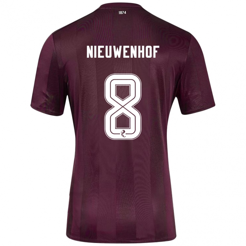 Dětské Calem Nieuwenhof #8 Burgundské Domů Hráčské Dresy 2024/25 Dres