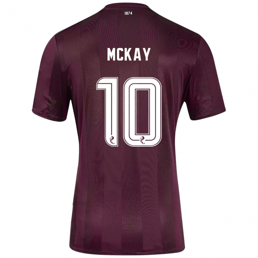 Dětské Barrie Mckay #10 Burgundské Domů Hráčské Dresy 2024/25 Dres