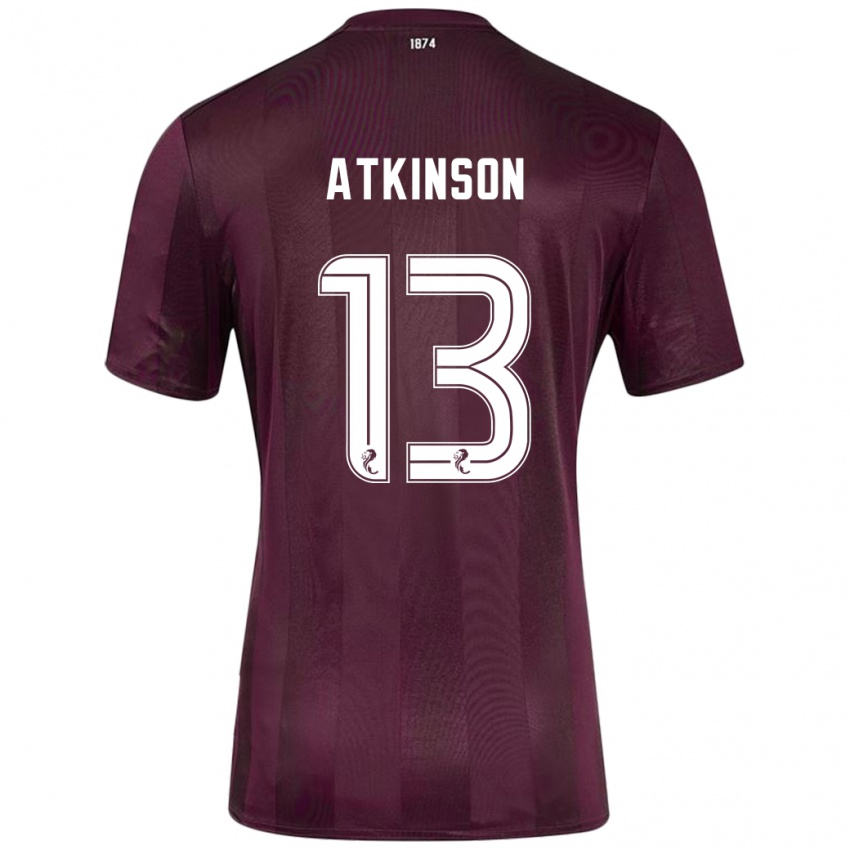 Dětské Nathaniel Atkinson #13 Burgundské Domů Hráčské Dresy 2024/25 Dres