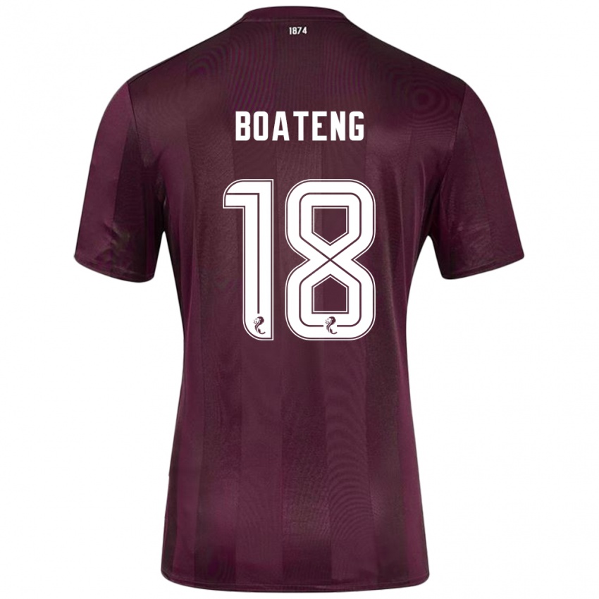 Dětské Malachi Boateng #18 Burgundské Domů Hráčské Dresy 2024/25 Dres