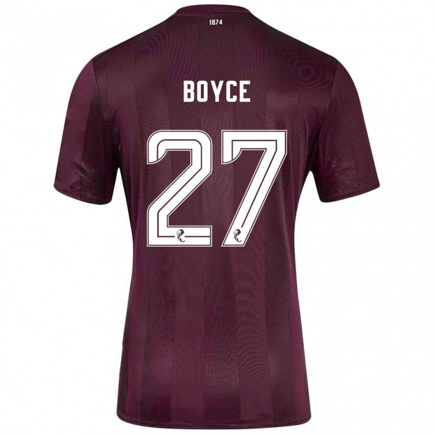 Dětské Liam Boyce #27 Burgundské Domů Hráčské Dresy 2024/25 Dres