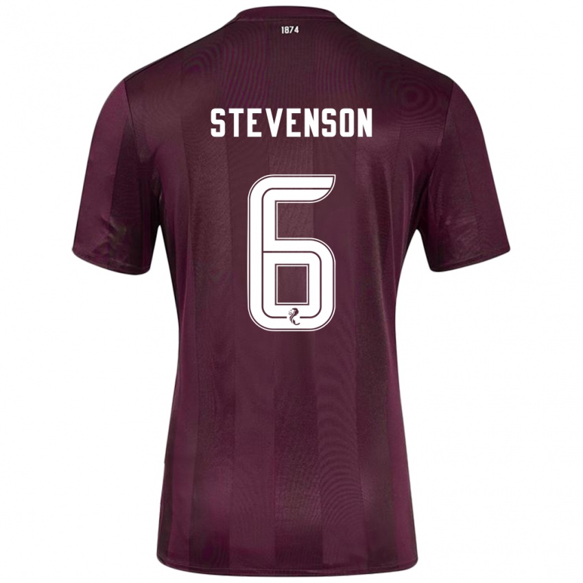 Dětské Gus Stevenson #6 Burgundské Domů Hráčské Dresy 2024/25 Dres