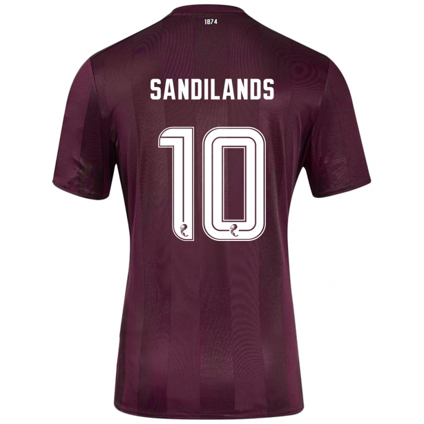 Dětské Callum Sandilands #10 Burgundské Domů Hráčské Dresy 2024/25 Dres