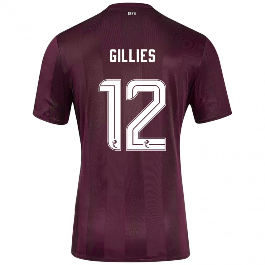 Dětské Matthew Gillies #12 Burgundské Domů Hráčské Dresy 2024/25 Dres