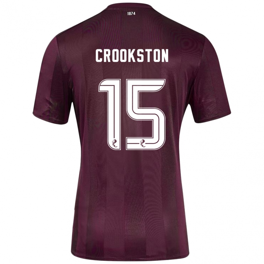 Dětské Gregor Crookston #15 Burgundské Domů Hráčské Dresy 2024/25 Dres