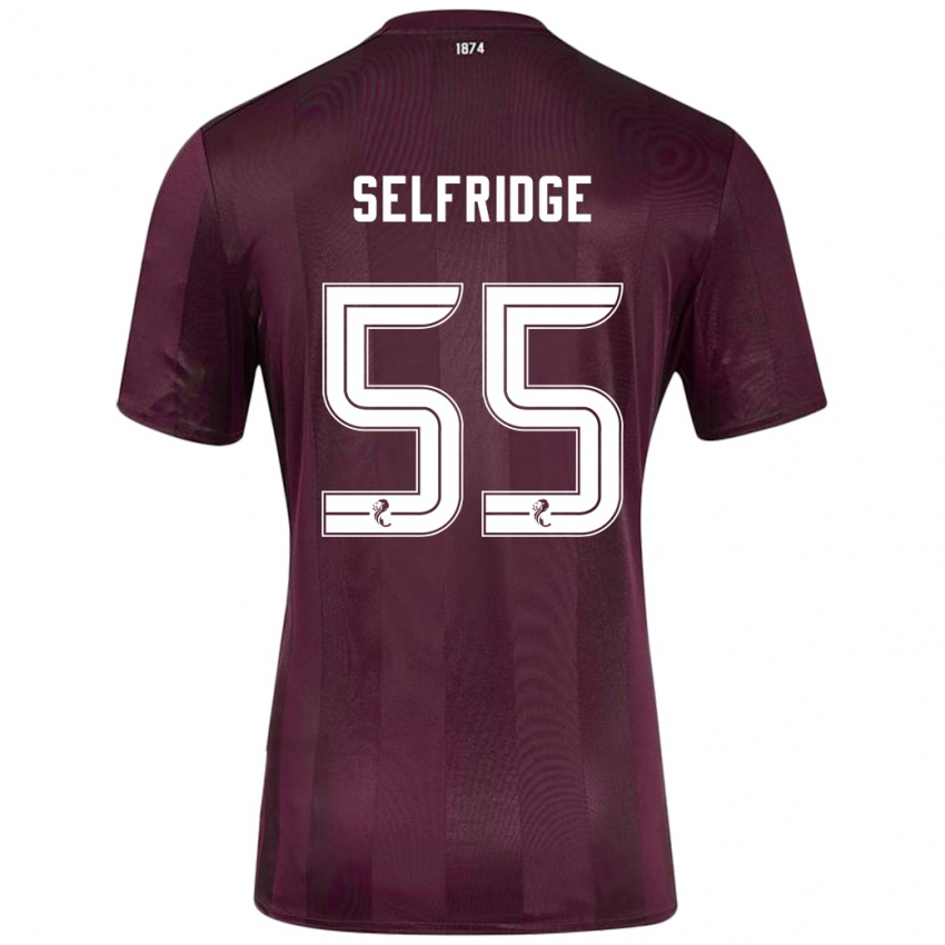 Dětské Louis Selfridge #55 Burgundské Domů Hráčské Dresy 2024/25 Dres