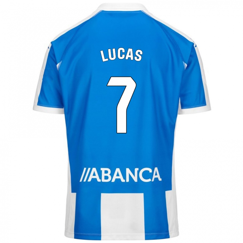 Dětské Lucas Pérez #7 Modrá Bílá Domů Hráčské Dresy 2024/25 Dres