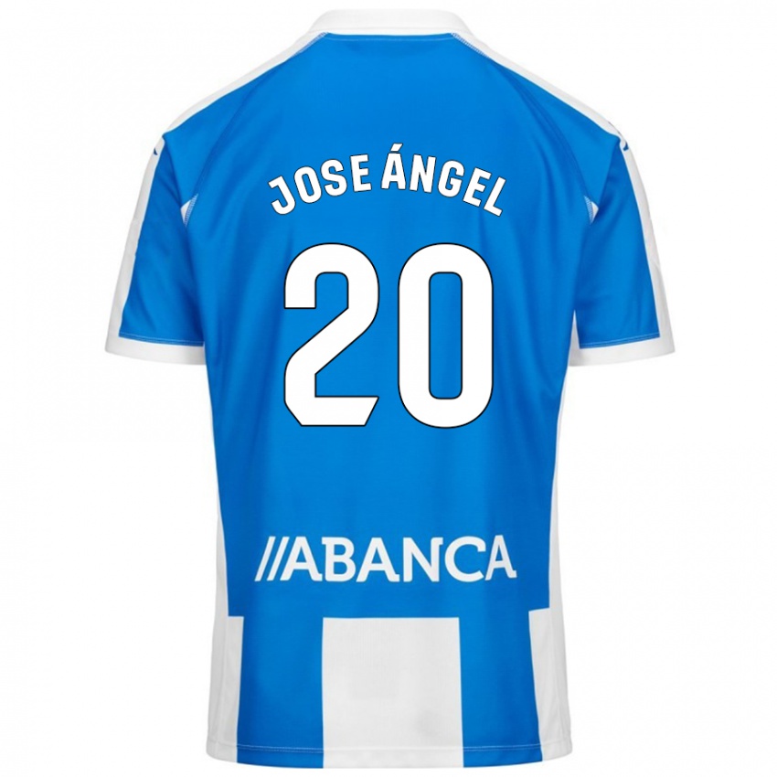 Dětské José Ángel Jurado #20 Modrá Bílá Domů Hráčské Dresy 2024/25 Dres