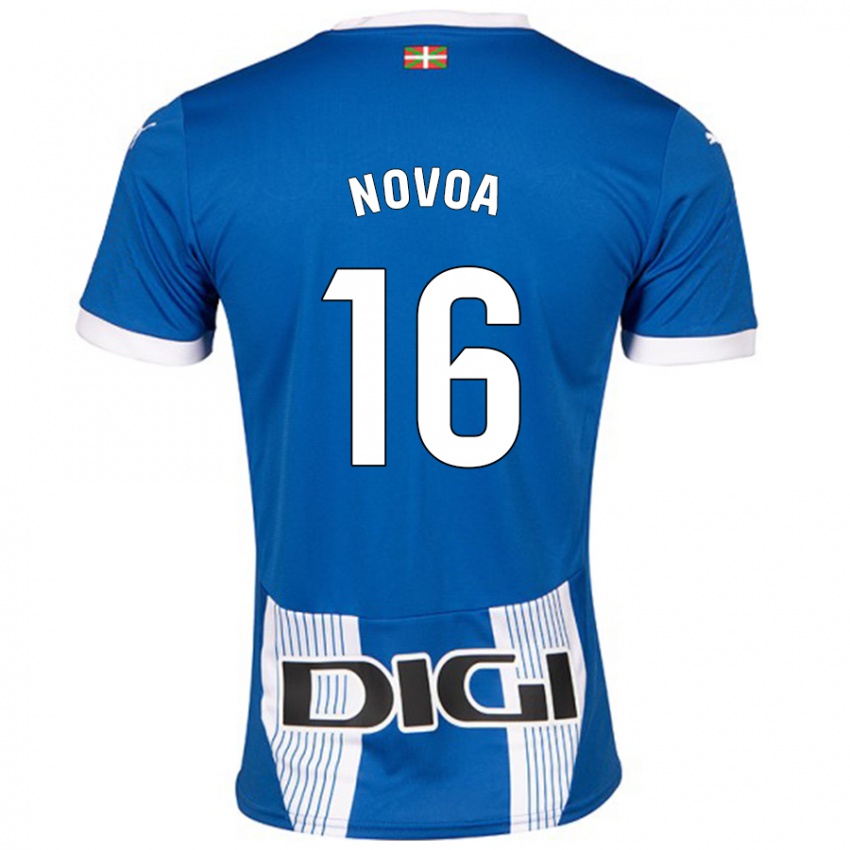 Dětské Hugo Novoa #16 Modrý Domů Hráčské Dresy 2024/25 Dres