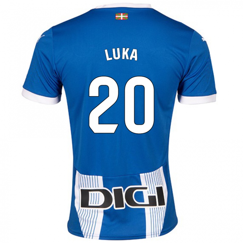 Dětské Luka Romero #20 Modrý Domů Hráčské Dresy 2024/25 Dres