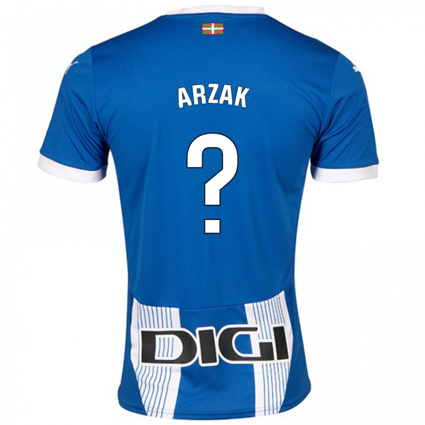 Dětské Andoni Arzak #0 Modrý Domů Hráčské Dresy 2024/25 Dres