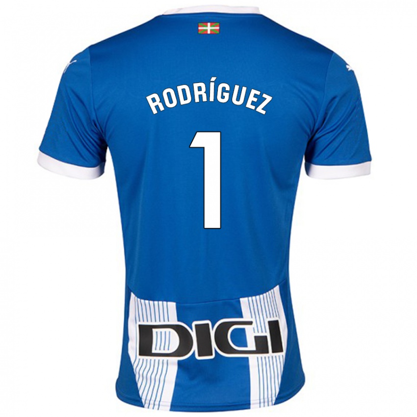 Dětské Adrián Rodríguez #1 Modrý Domů Hráčské Dresy 2024/25 Dres