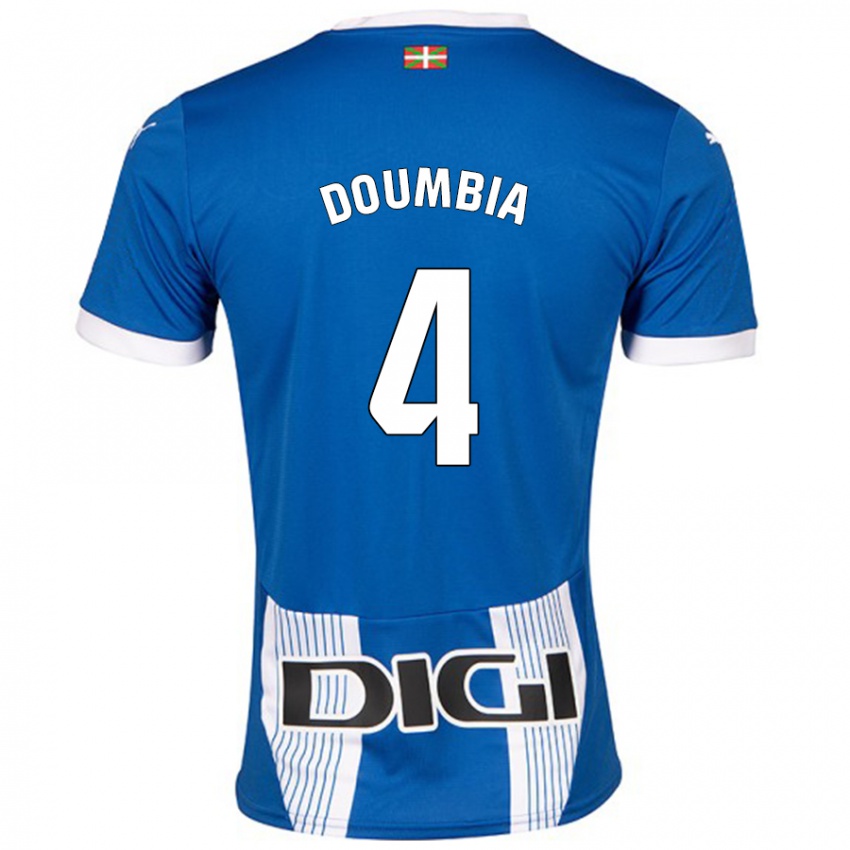 Dětské Daouda Doumbia #4 Modrý Domů Hráčské Dresy 2024/25 Dres