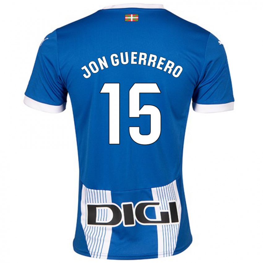 Dětské Julen Jon Guerrero #15 Modrý Domů Hráčské Dresy 2024/25 Dres