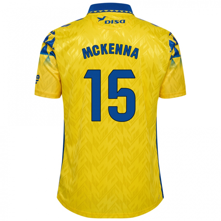 Dětské Scott Mckenna #15 Žlutá Modrá Domů Hráčské Dresy 2024/25 Dres