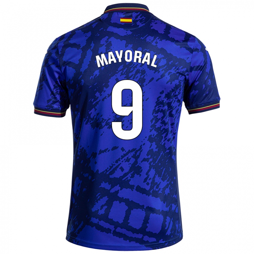 Dětské Borja Mayoral #9 Tmavší Modrá Domů Hráčské Dresy 2024/25 Dres