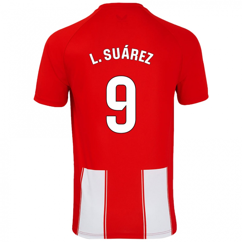 Dětské Luis Suárez #9 Červená Bílá Domů Hráčské Dresy 2024/25 Dres