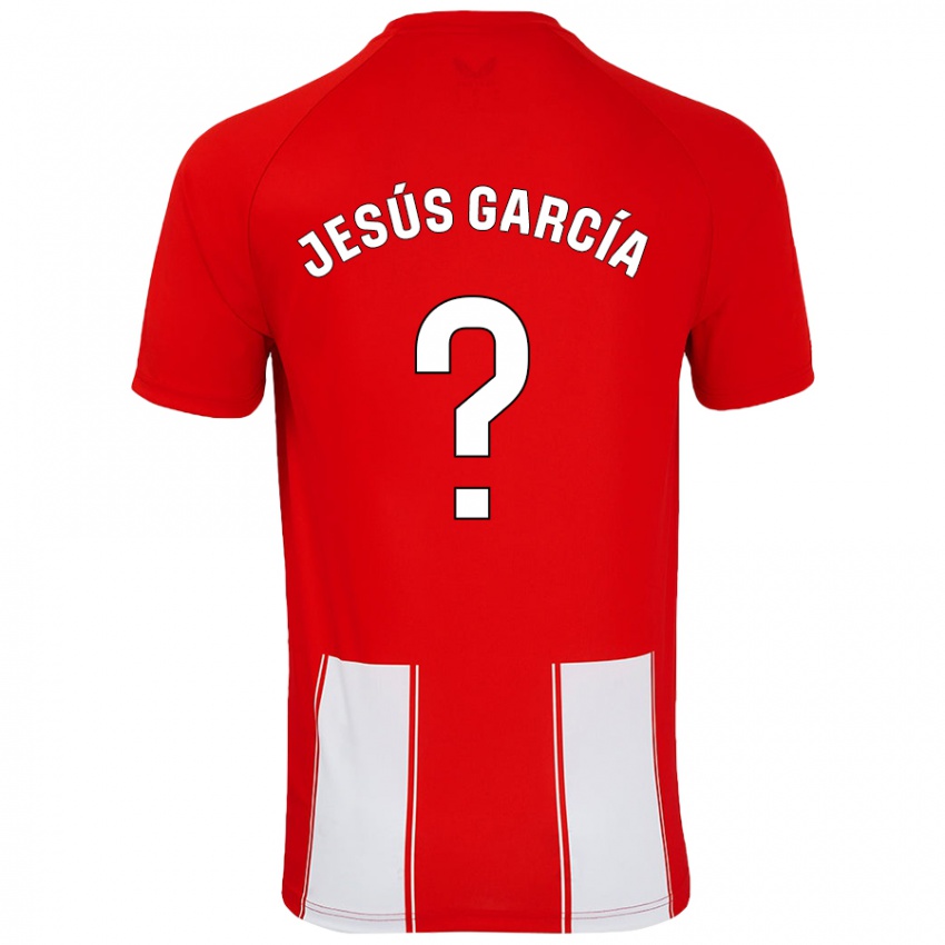 Dětské Jesús García #0 Červená Bílá Domů Hráčské Dresy 2024/25 Dres