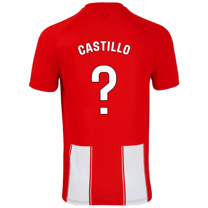 Dětské Pablo Castillo #0 Červená Bílá Domů Hráčské Dresy 2024/25 Dres