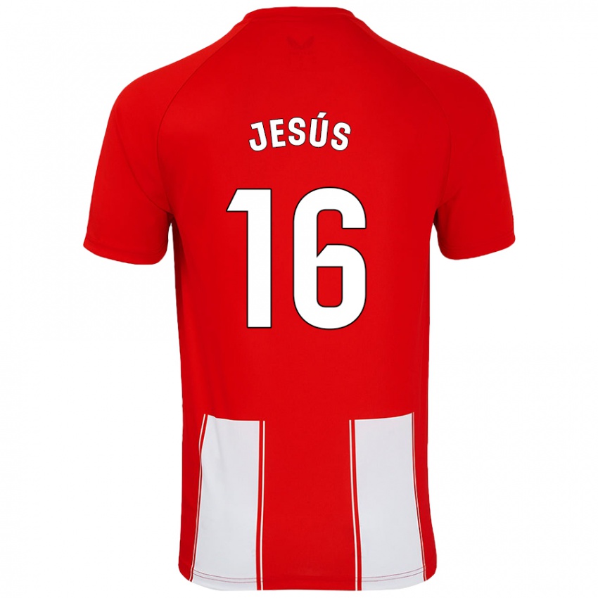 Dětské Antonio Jesús #16 Červená Bílá Domů Hráčské Dresy 2024/25 Dres