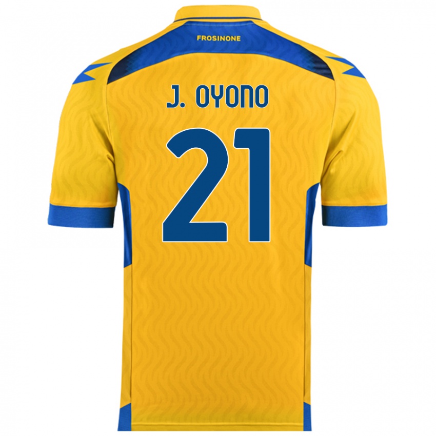 Dětské Jérémy Oyono #21 Žluť Domů Hráčské Dresy 2024/25 Dres