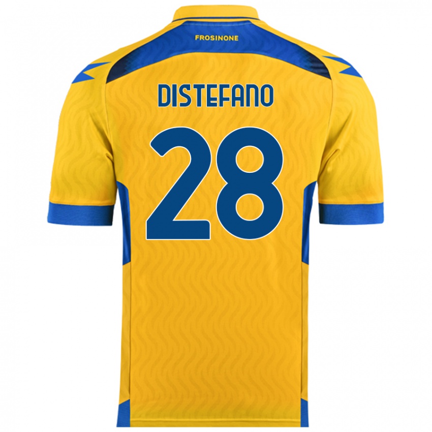 Dětské Filippo Distefano #28 Žluť Domů Hráčské Dresy 2024/25 Dres