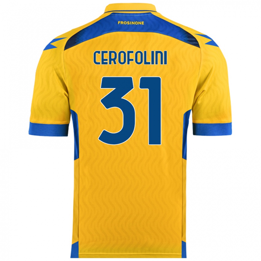 Dětské Michele Cerofolini #31 Žluť Domů Hráčské Dresy 2024/25 Dres