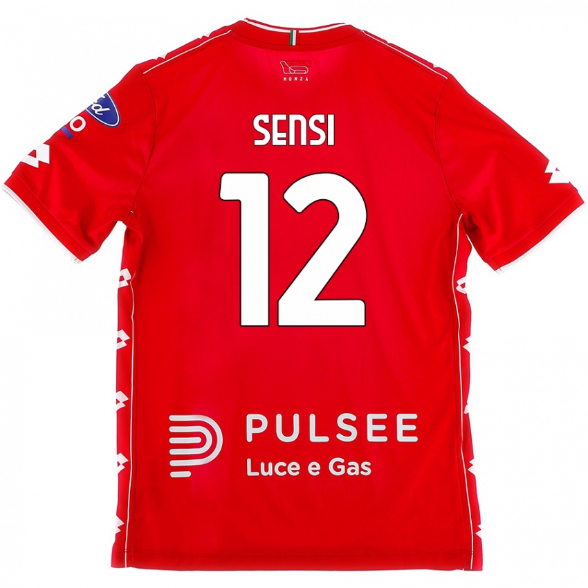 Dětské Stefano Sensi #12 Červená Bílá Domů Hráčské Dresy 2024/25 Dres