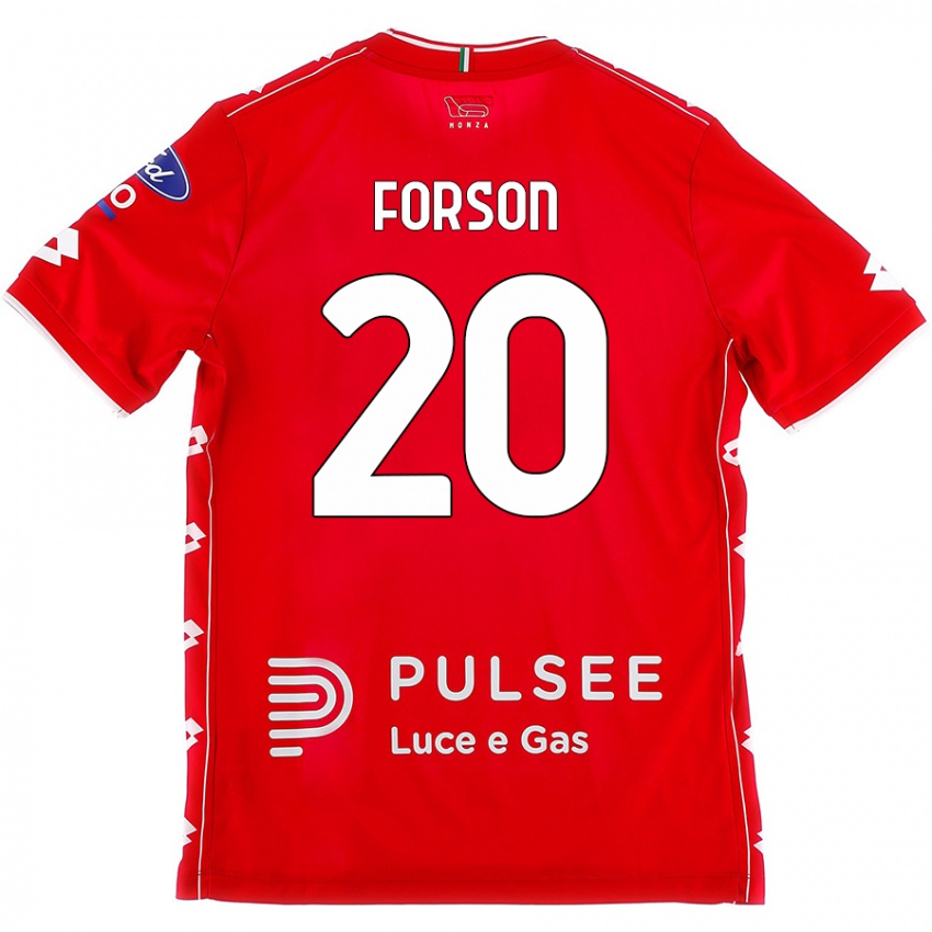 Dětské Omari Forson #20 Červená Bílá Domů Hráčské Dresy 2024/25 Dres