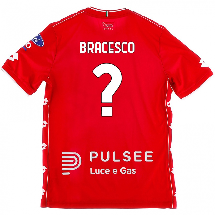 Dětské Riccardo Bracesco #0 Červená Bílá Domů Hráčské Dresy 2024/25 Dres