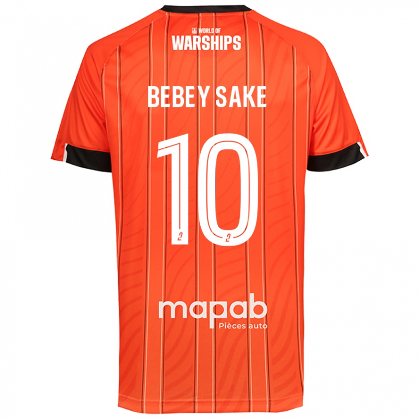 Dětské Mattéo Bebey Sake #10 Pomerančový Domů Hráčské Dresy 2024/25 Dres