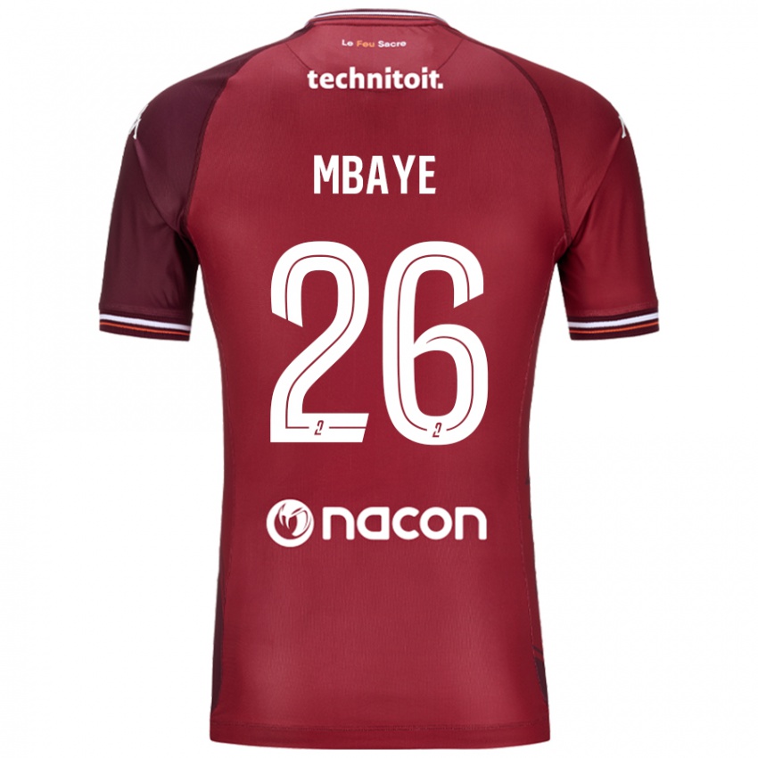 Dětské Malick Mbaye #26 Červená Granata Domů Hráčské Dresy 2024/25 Dres