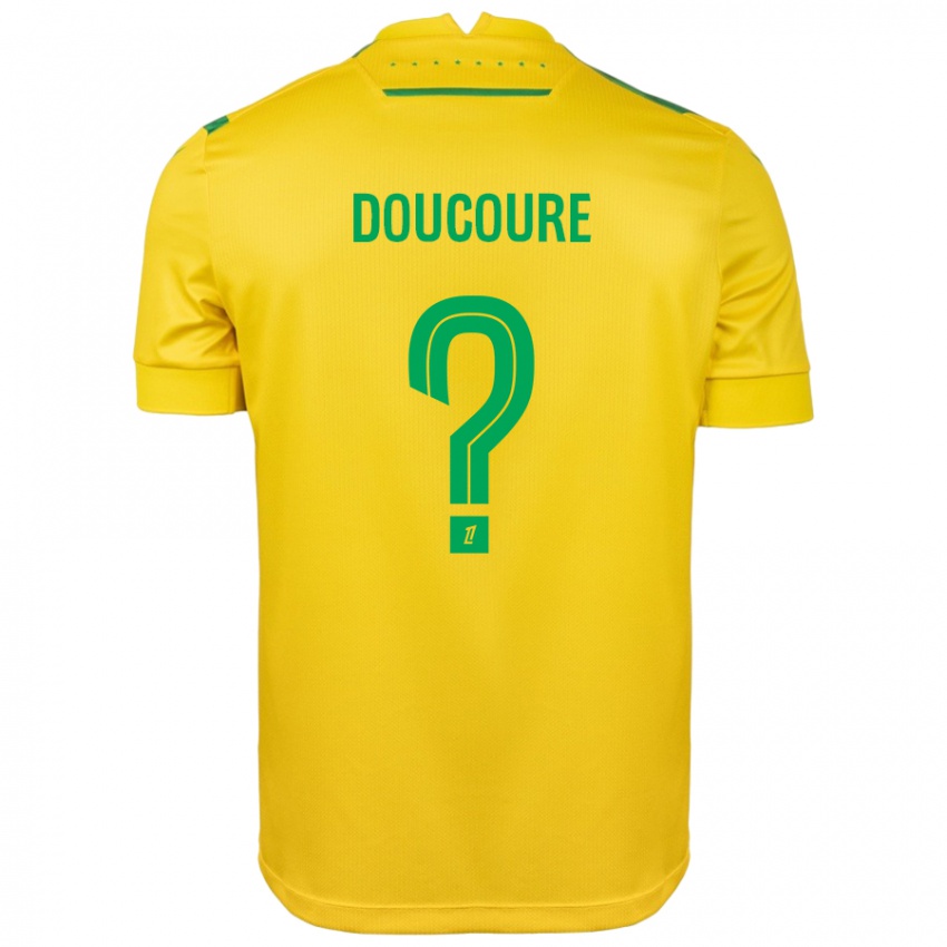 Dětské Sekou Doucoure #0 Žlutá Zelená Domů Hráčské Dresy 2024/25 Dres