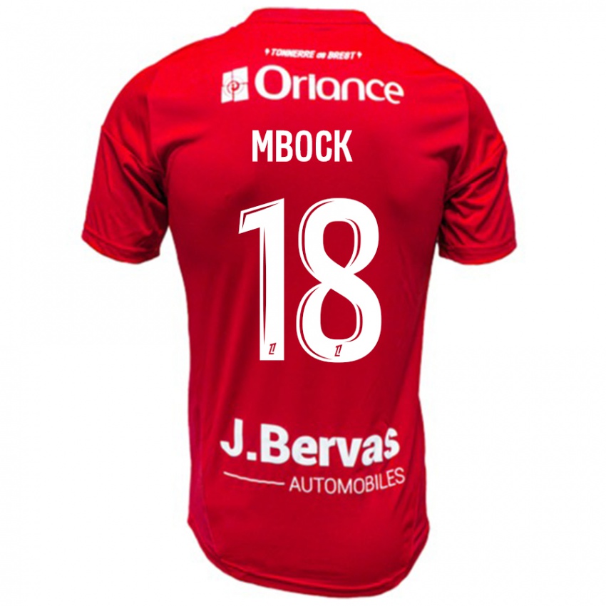 Dětské Hianga'a Mbock #18 Červená Bílá Domů Hráčské Dresy 2024/25 Dres