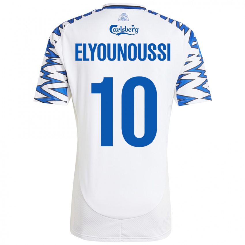 Dětské Mohamed Elyounoussi #10 Bílá Nebesky Modrá Domů Hráčské Dresy 2024/25 Dres