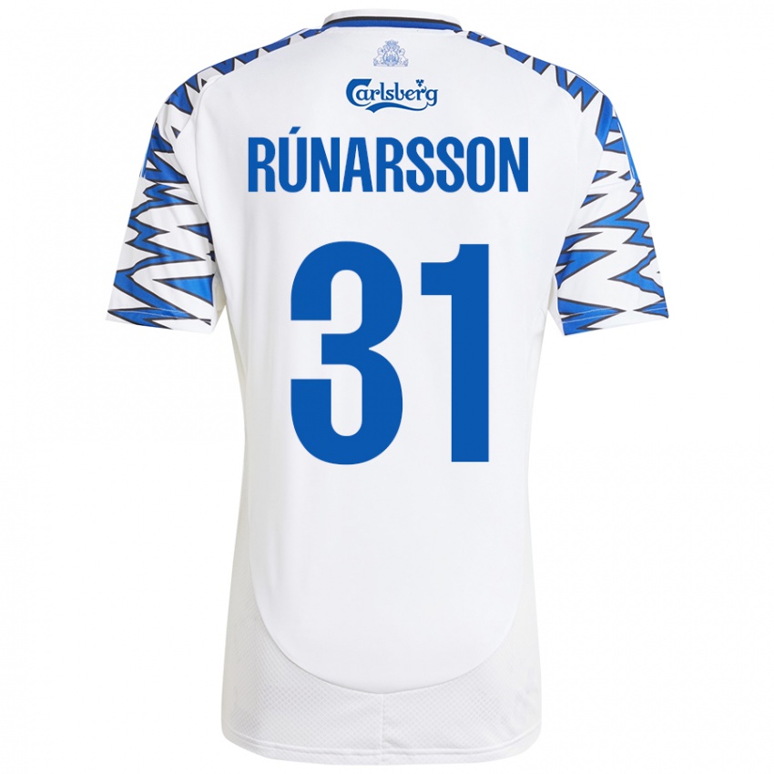 Dětské Runar Alex Runarsson #31 Bílá Nebesky Modrá Domů Hráčské Dresy 2024/25 Dres