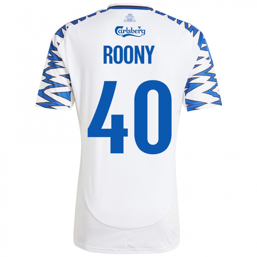 Dětské Roony Bardghji #40 Bílá Nebesky Modrá Domů Hráčské Dresy 2024/25 Dres