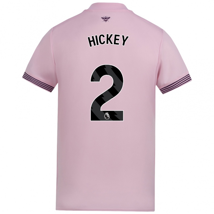 Dětské Aaron Hickey #2 Růžový Daleko Hráčské Dresy 2024/25 Dres