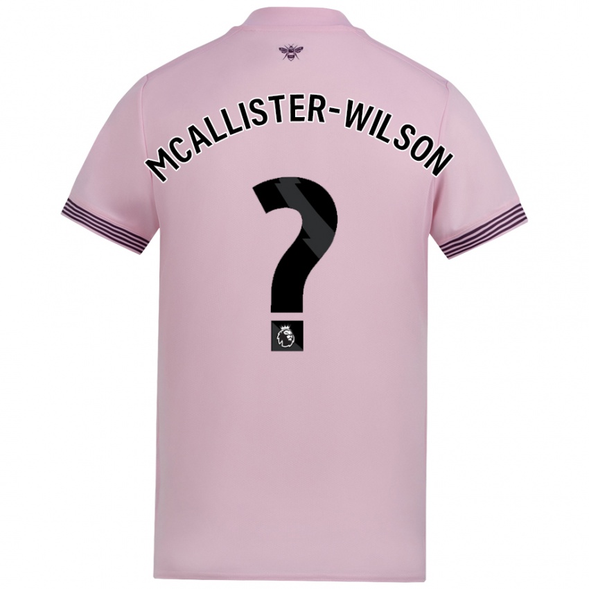 Dětské Zack Mcallister-Wilson #0 Růžový Daleko Hráčské Dresy 2024/25 Dres