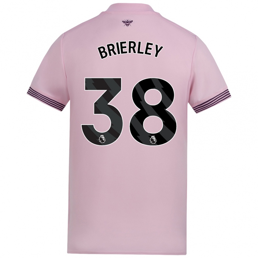 Dětské Ethan Brierley #38 Růžový Daleko Hráčské Dresy 2024/25 Dres