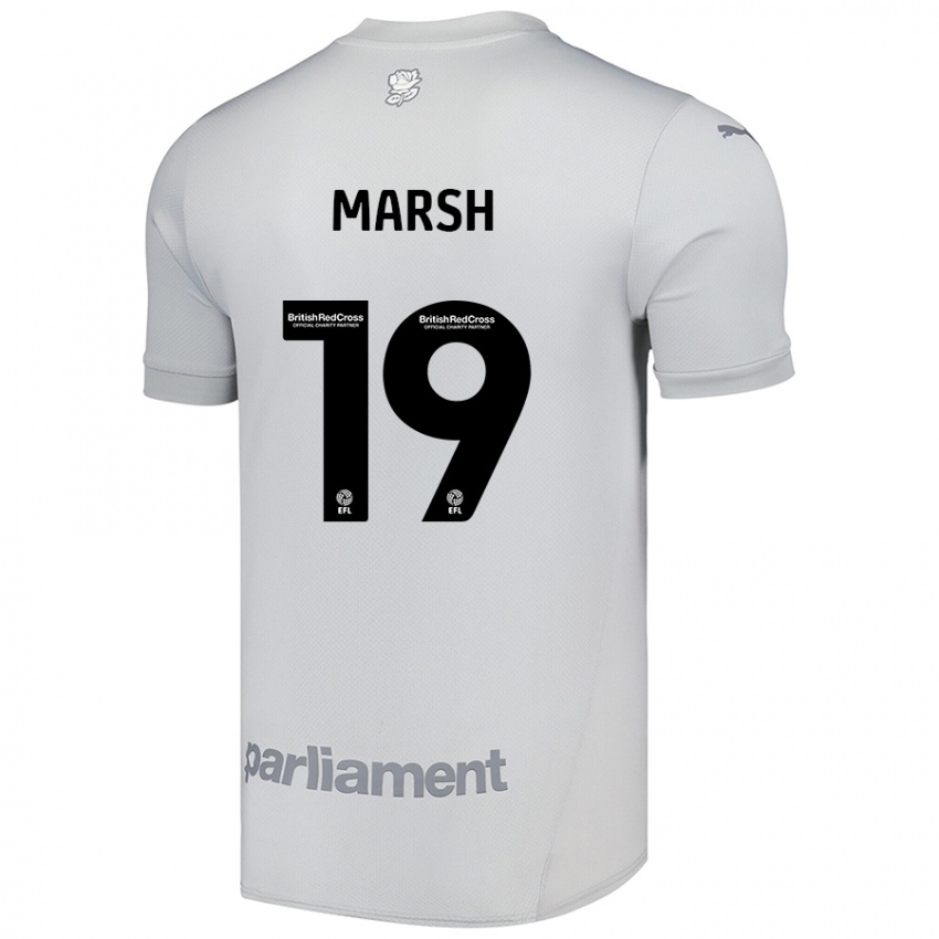 Dětské Aiden Marsh #19 Stříbrně Šedá Daleko Hráčské Dresy 2024/25 Dres