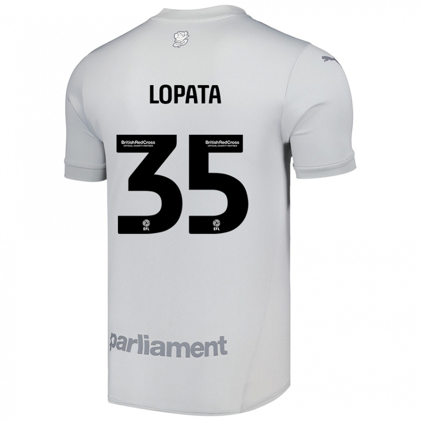 Dětské Kacper Lopata #35 Stříbrně Šedá Daleko Hráčské Dresy 2024/25 Dres