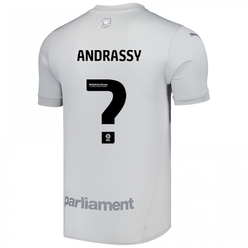 Dětské Oliver Andrassy #0 Stříbrně Šedá Daleko Hráčské Dresy 2024/25 Dres