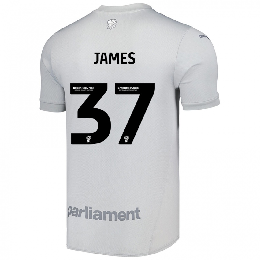 Dětské Nathan James #37 Stříbrně Šedá Daleko Hráčské Dresy 2024/25 Dres