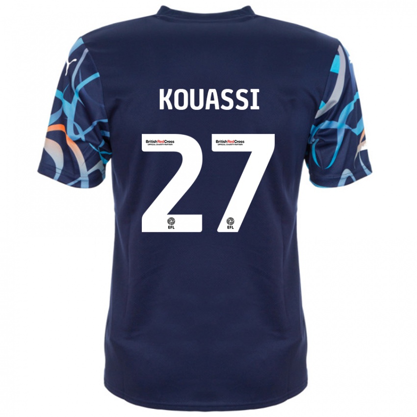 Dětské Kylian Kouassi #27 Námořnická Modrá Daleko Hráčské Dresy 2024/25 Dres