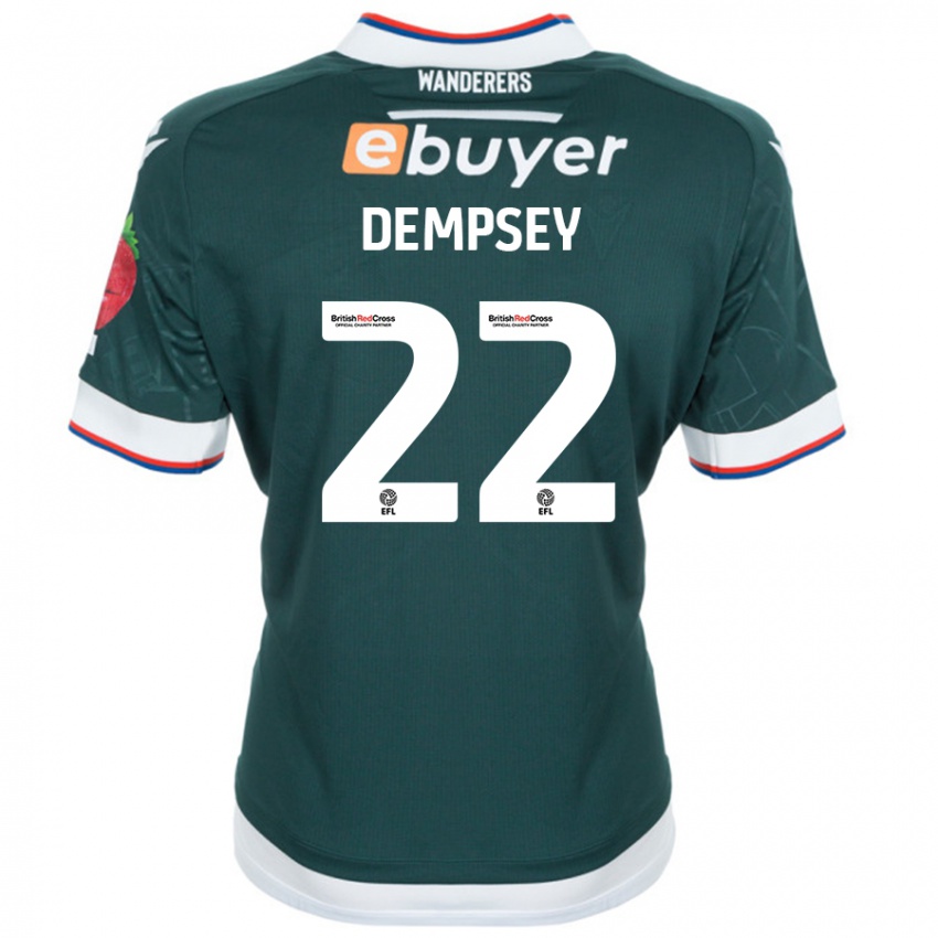 Dětské Kyle Dempsey #22 Tmavě Zelená Daleko Hráčské Dresy 2024/25 Dres