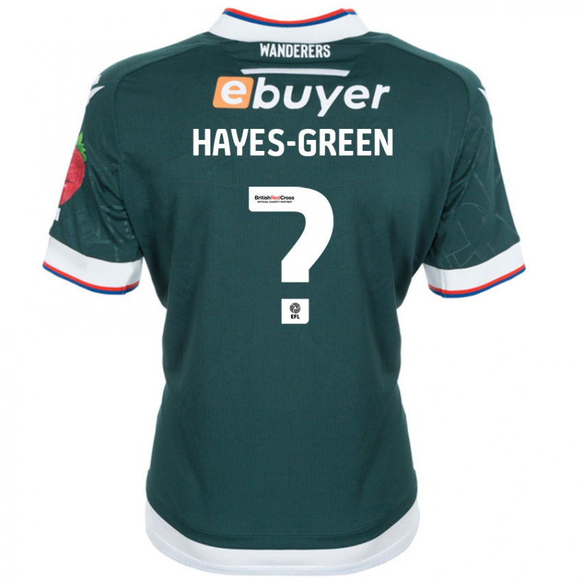 Dětské Charlie Hayes-Green #0 Tmavě Zelená Daleko Hráčské Dresy 2024/25 Dres