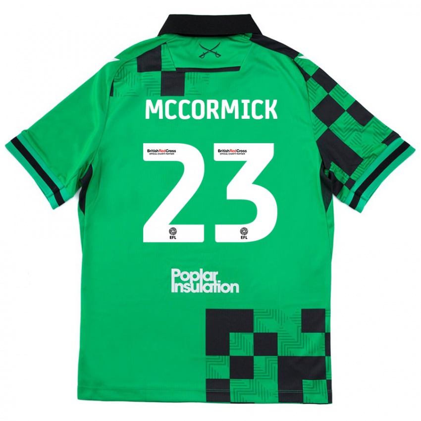 Dětské Luke Mccormick #23 Zelená Černá Daleko Hráčské Dresy 2024/25 Dres